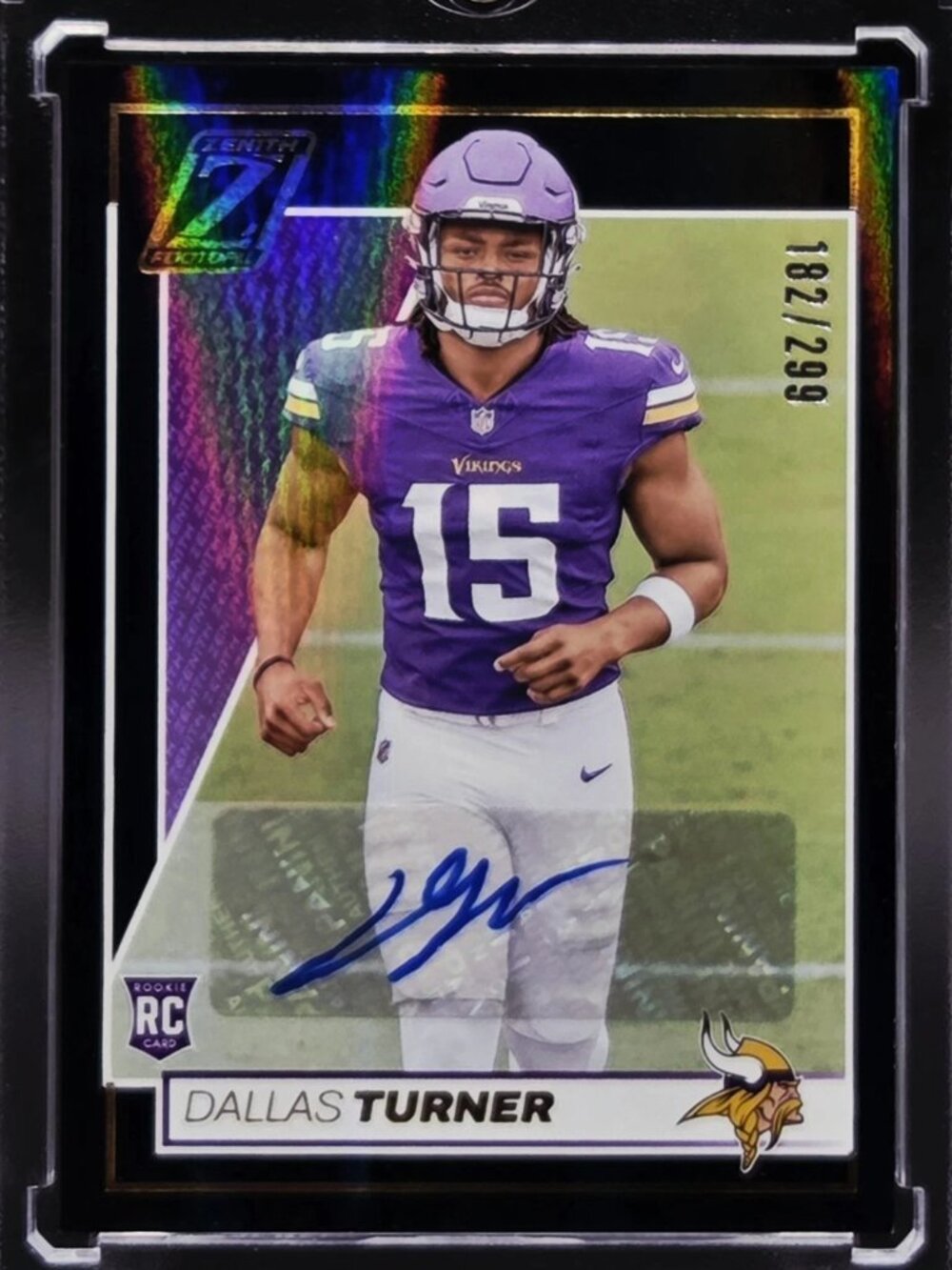 2024 Panini Zenith - Rookie Dallas Turner #124 Red Zone Autographs 182/299